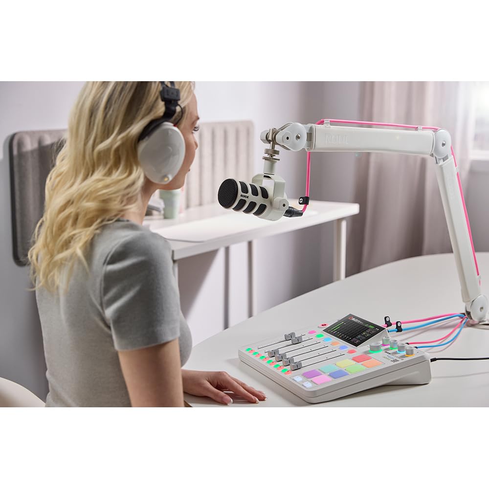 RØDE Caster Pro II All-in-One Production Solution for Podcasting, Streaming, Music Production and Content Creation (White) - Image 2