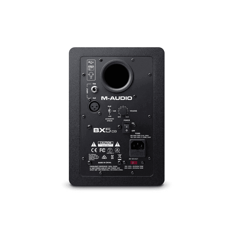 M-Audio BX5 D3 Compact 2-Way 5 Inch Active Studio Monitor Pair With Isolation Pad - Image 3