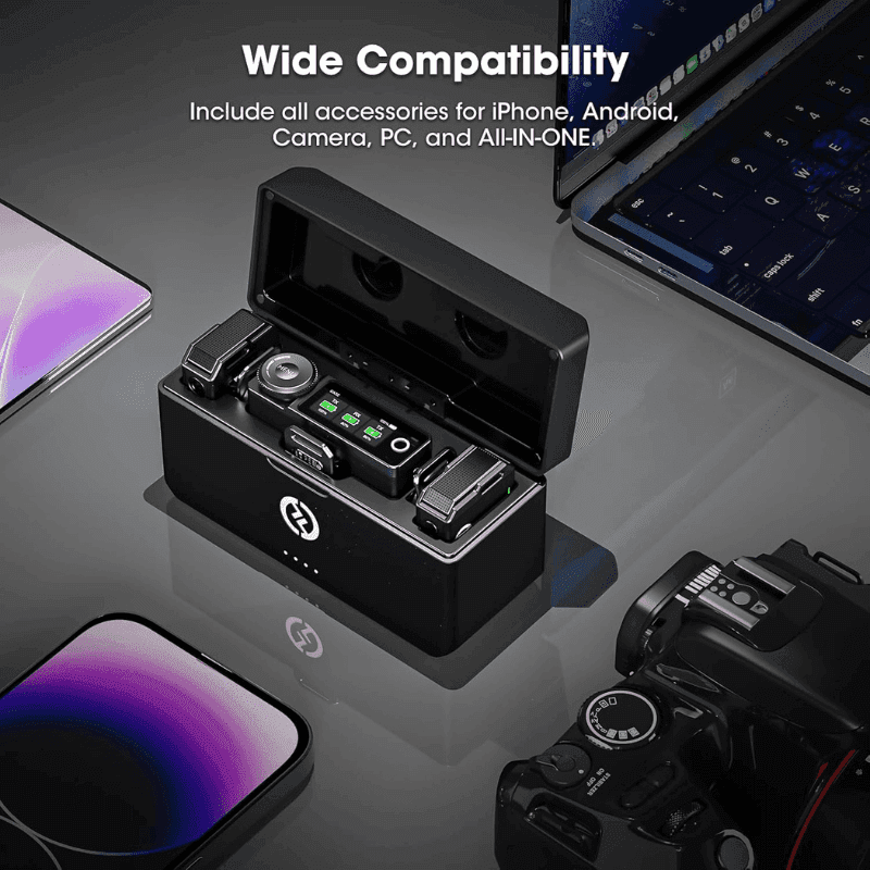 Hollyland LARK MAX Wireless Microphone System with ENC Noise Canceling Studio Audio Quality Camera Mic with Up to 14H Backup Record 22H Duration 820 ft Range for Filmmaking Interviewing Podcasting - Image 7