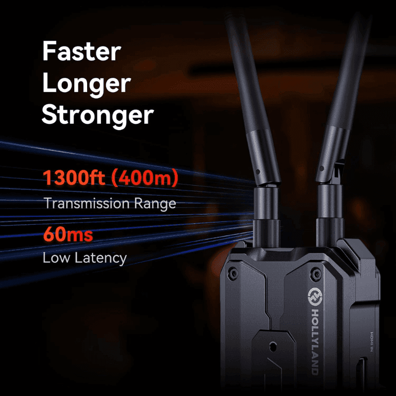 Hollyland Pyro H Wireless HDMI Video Transmission System, Auto Dual-Band Hopping, 4K30/1080p60 1300ft Los Range 60ms Latency, Smart Channel Scan, Up to 4 Receiver, UVC Live Stream (1TX+1RX) - Image 6