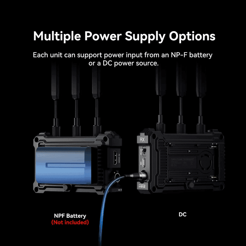 Hollyland Pyro S Wireless HDMI and SDI Video Transmission System, Auto Dual-Band Hopping, 4K30/1080p60 1300ft Los Range 50ms Latency, Smart Channel Scan, Up to 4 Receiver, UVC Live Stream (1TX+1RX) - Image 8