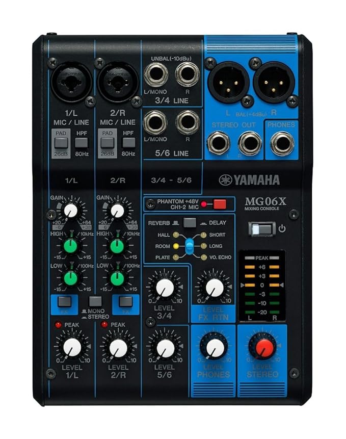 Yamaha MG06X 6-Input Compact Stereo Mixer - Image 2