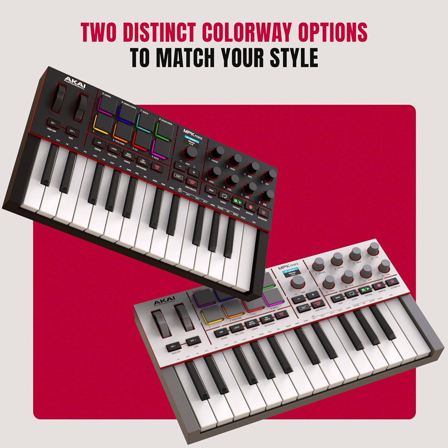 Akai MPK MINI MK4 Compact Midi Keyboard and Pad MIDI Controller Black - Image 6