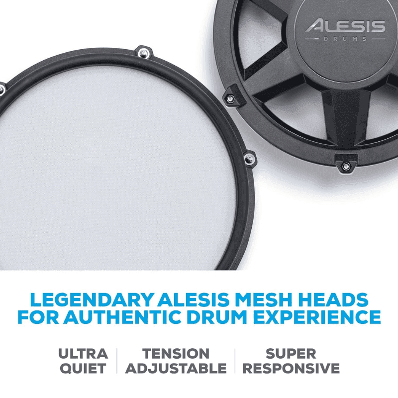 Alesis Nitro Max Kit Eight Piece Electronic Drum Kit with Mesh Heads, Bluetooth - Image 2