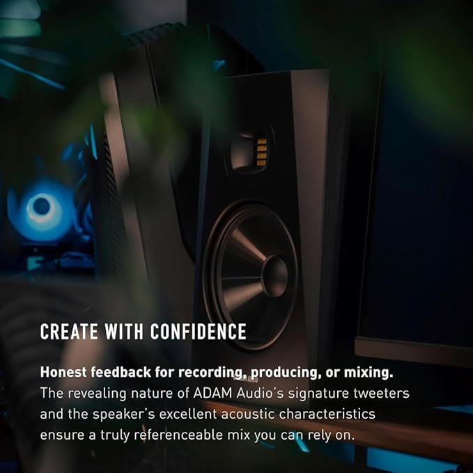 ADAM Audio T8V Studio Monitor Single Wired 20 Watts Woofer (Black) - Image 5