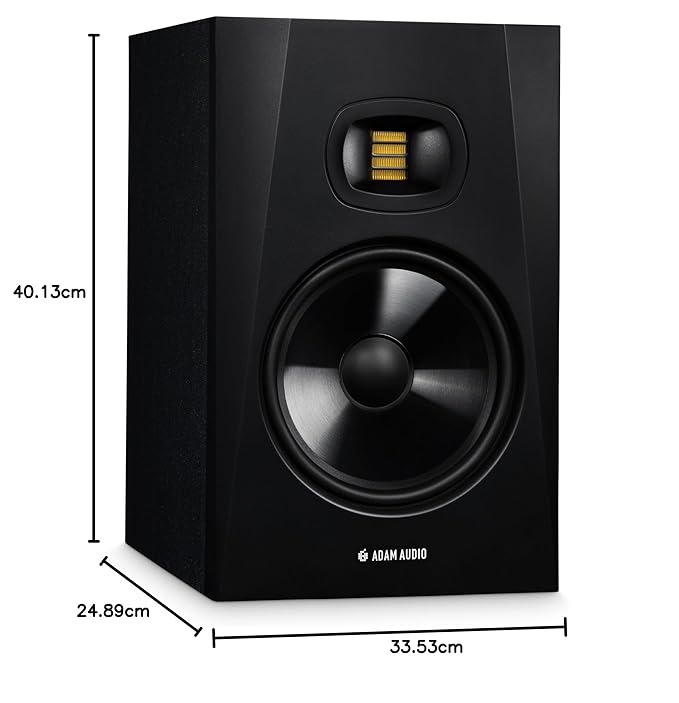 ADAM Audio T8V Studio Monitor Single Wired 20 Watts Woofer (Black) - Image 6