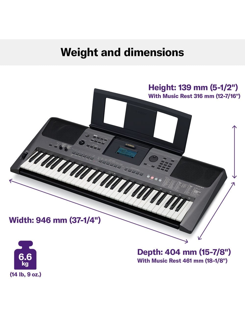 YAMAHA PSR-I500 PORTABLE KEYBOARD WITH ADAPTOR - Image 6