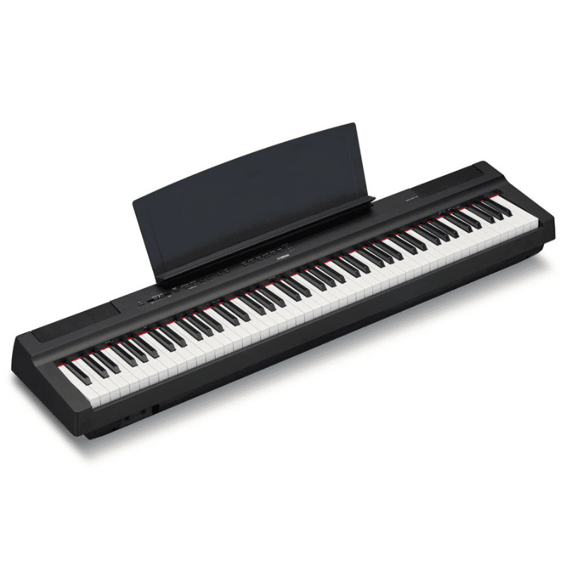 Yamaha P125 88-Key Weighted Action Digital Piano with Power Supply and Sustain Pedal (Black)