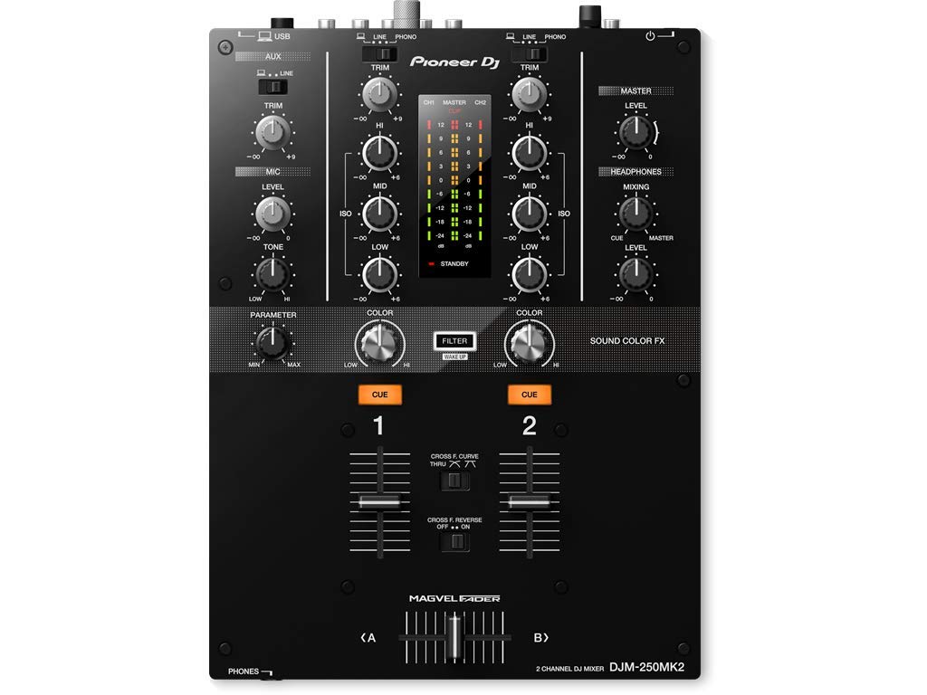 Pioneer DJ DJM-250MK2 Mixer, Black