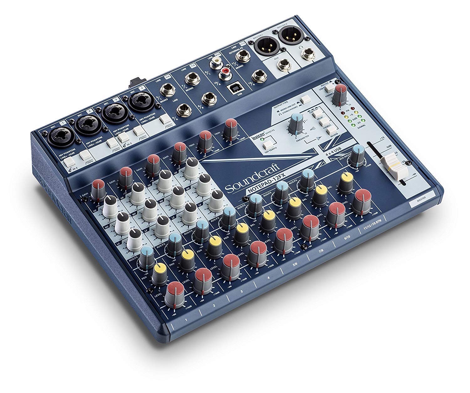 Soundcraft Notepad-12FX Small-format Analogue Mixing Console with USB I/O and Lexicon Effects