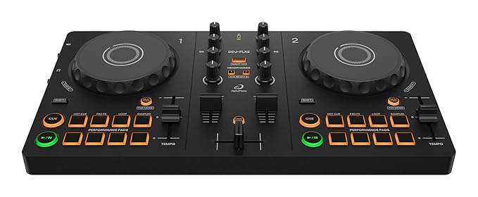 Pioneer DJ DDJ-REV1 2-Deck USB Serato DJ Mixer Controller, Black - Image 2