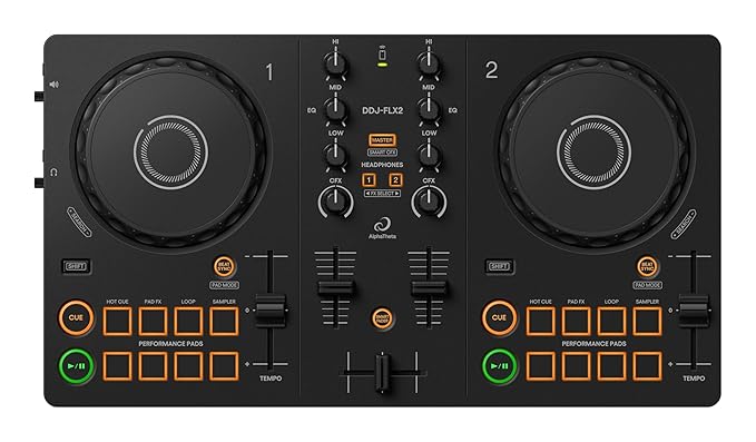 Pioneer DJ AlphaTheta DDJ-FLX2 Compact 2 Channel DJ Controller