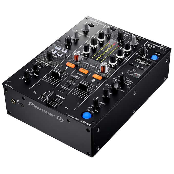 Pioneer DJ DJM-450 DJ Mixer XLR, USB, RCA, Auxiliary, HDMI, Black - Image 3