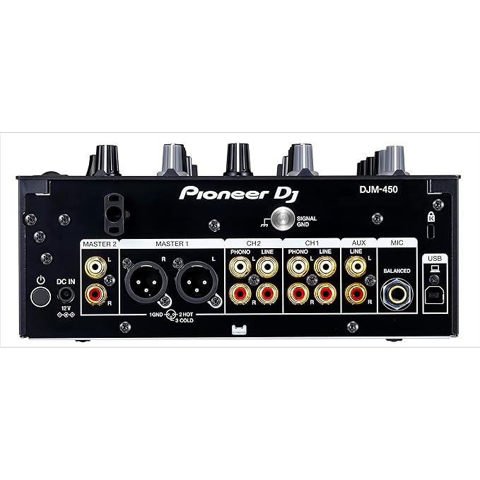 Pioneer DJ DJM-450 DJ Mixer XLR, USB, RCA, Auxiliary, HDMI, Black - Image 4