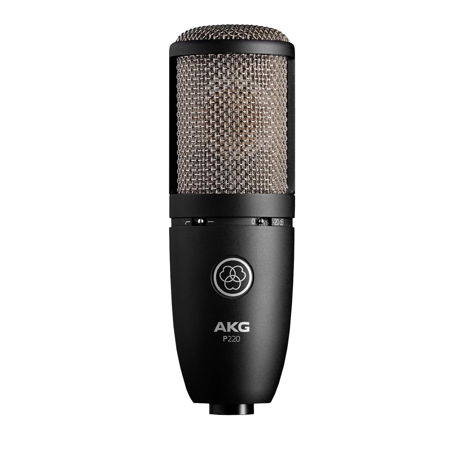 AKG P220 High-Performance Large Diaphragm True Condenser Wired Unidirectional Microphone (Black)