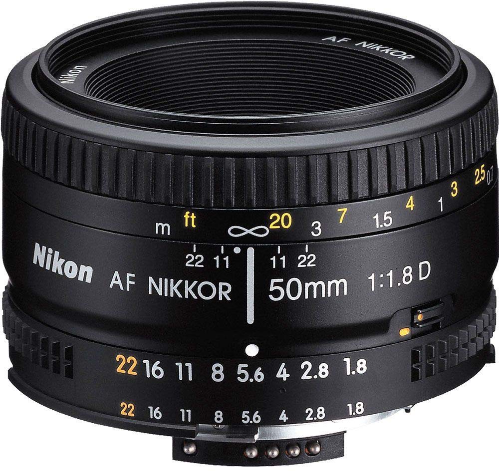 Nikon 50mm Nikkor F/1.8D AF Prime Lens for DSLR Camera (Black)