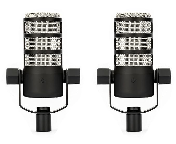 Rode PodMic Broadcast-Grade Dynamic Microphone for Podcast Application, 2-Pack