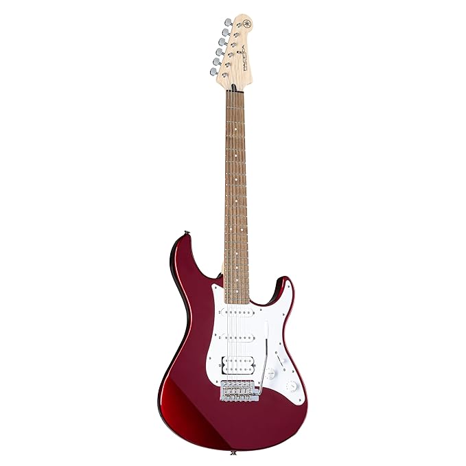 Yamaha PACIFICA012 6-String Electric Guitar – Red Metallic Finish, Best Electric Guitar for Beginners & Professionals, Clear Tone & Durable Build