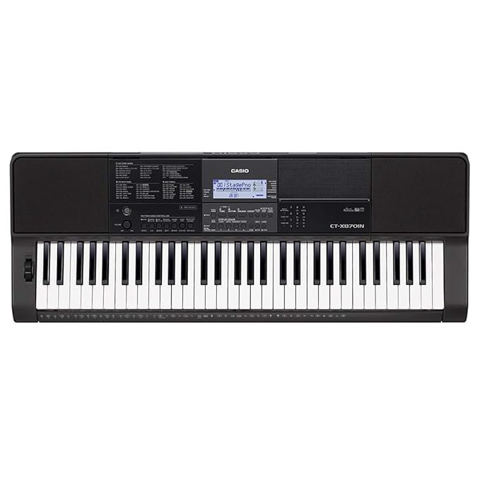 Casio CT-X870IN 61-Key Portable Keyboard, Black