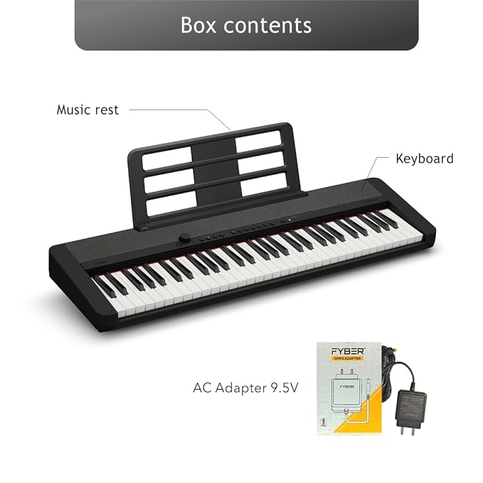 Casio Casiotone CT-S1 61-key Touch Sensitive Portable Keyboard - BLACK - Image 2