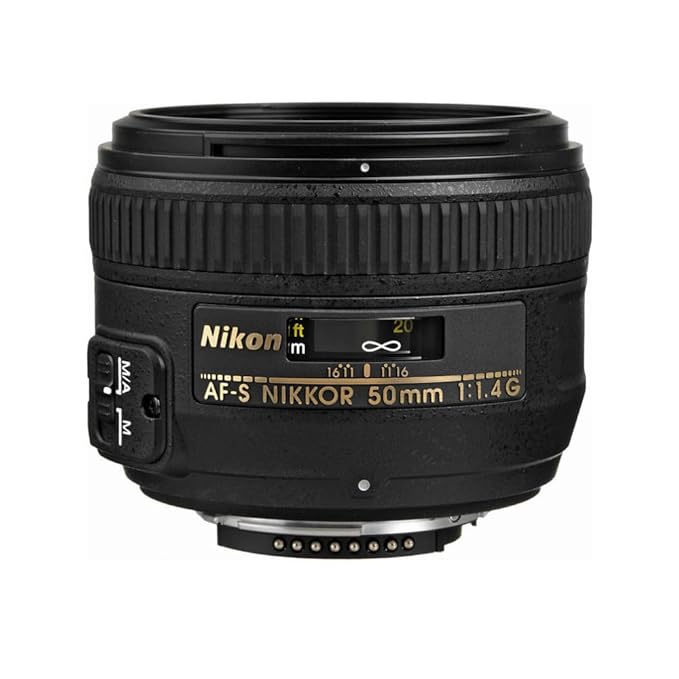 Nikon AF-S Nikkor 50 mm f/1.4G Prime Lens for Nikon DSLR Camera- Black