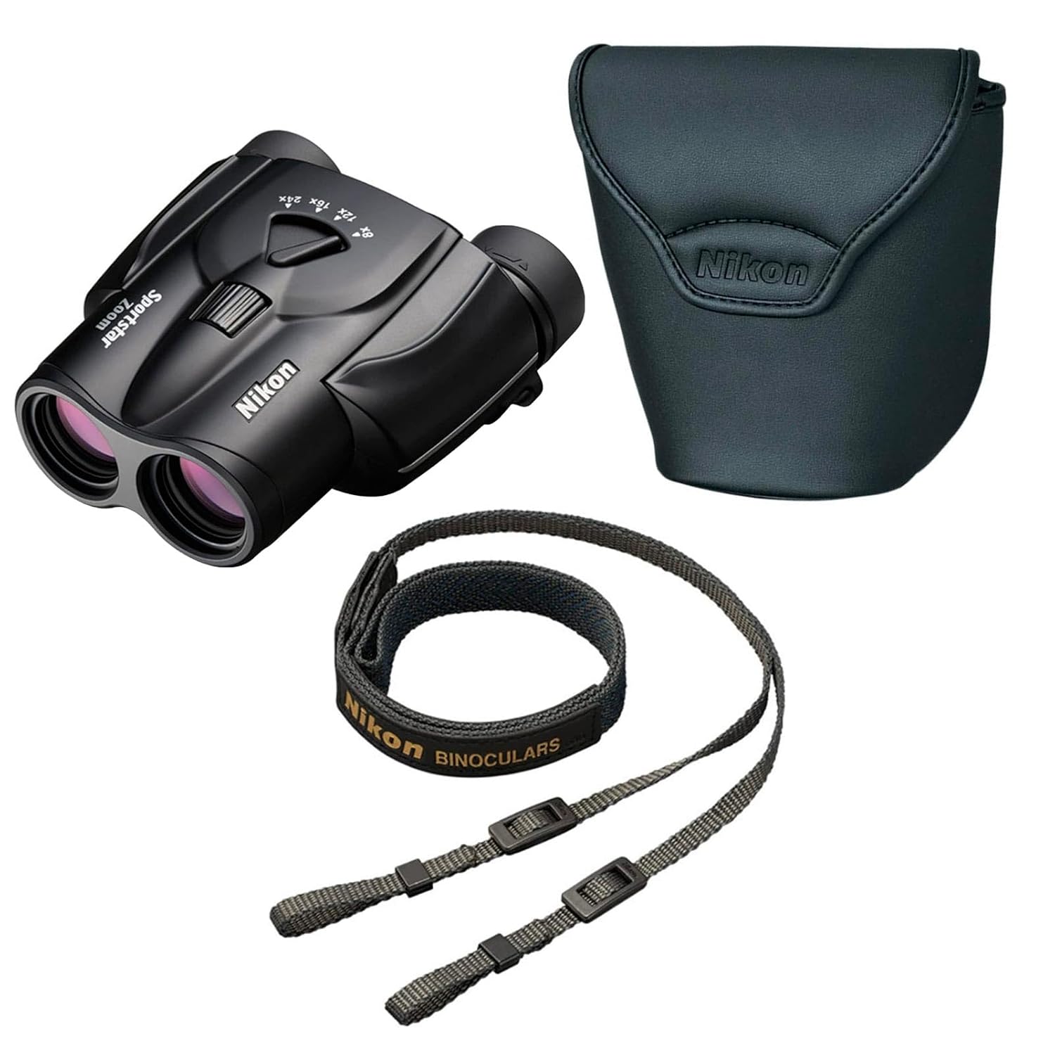 Nikon SPORTSTAR Zoom 8-24×25 Binocular (Black) - Image 6