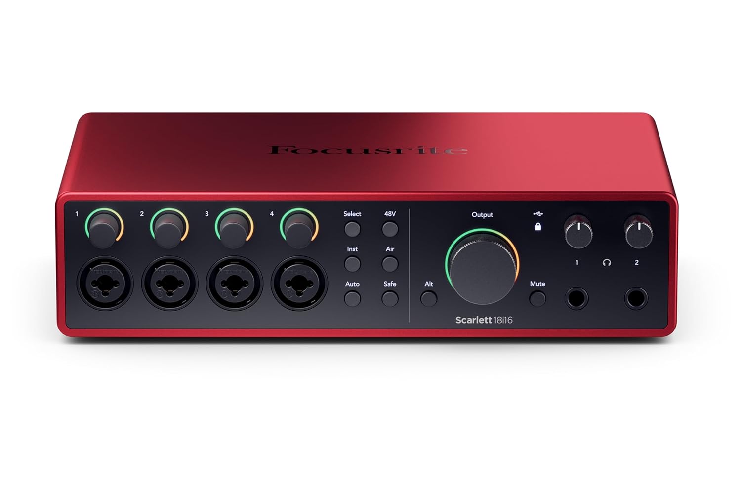 Focusrite Scarlett 18i16 4th Gen USB Audio Interface, for Songwriting, Music Production, Recording, and Podcasting — High-Fidelity, Studio Quality Recording, and All the Software You Need to Record