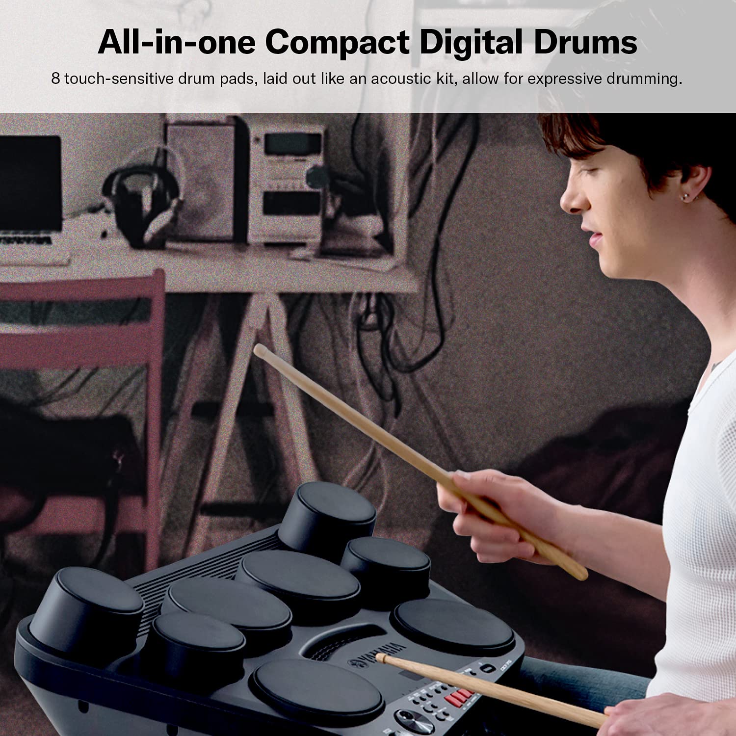 YAMAHA DD-75 Portable Digital Drums, Black - Image 6
