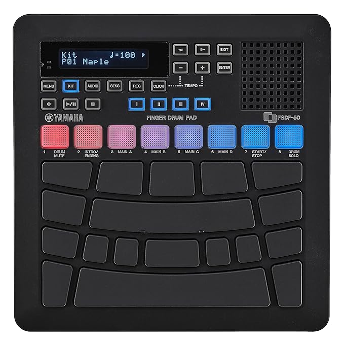Yamaha Finger Drum Pad – Portable Electronic Drum Pad with Built-In Sounds, Speaker, USB MIDI, and Battery Power for On-the-Go Music Making FGDP-50 - Image 2