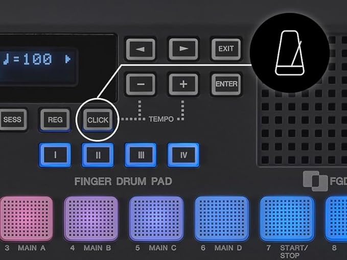 Yamaha Finger Drum Pad – Portable Electronic Drum Pad with Built-In Sounds, Speaker, USB MIDI, and Battery Power for On-the-Go Music Making FGDP-50 - Image 5