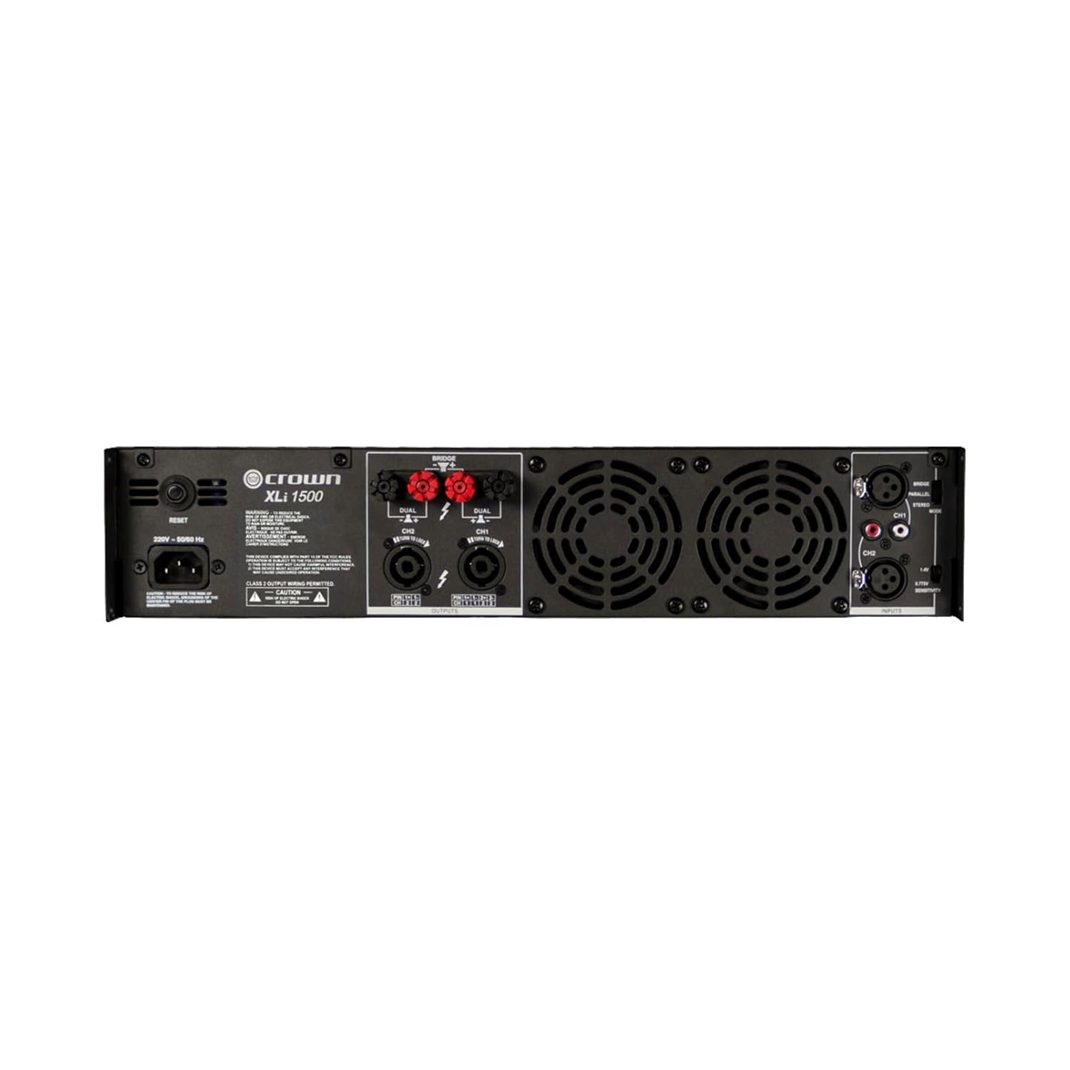 Crown XLI 1500 Power Amplifier - Image 2