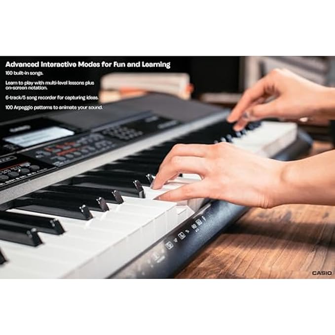 Casio CT-X700 61-Key Portable Keyboard, Black - Image 3