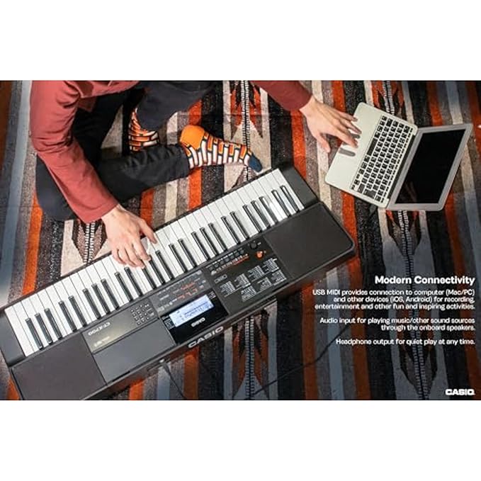 Casio CT-X700 61-Key Portable Keyboard, Black - Image 5