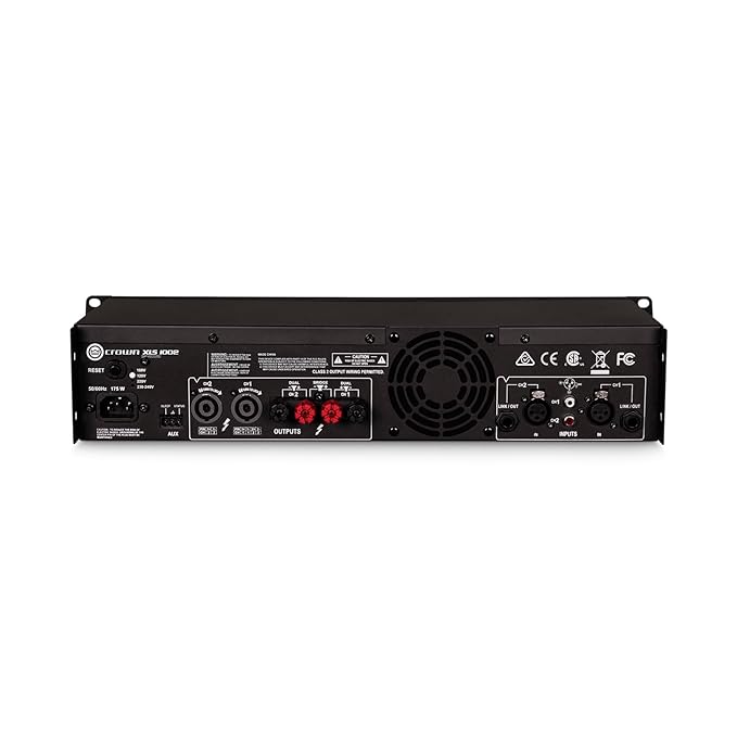 Crown aluminum Xls1002 Live Sound Amplifiers, Pack Of 1 - Image 3