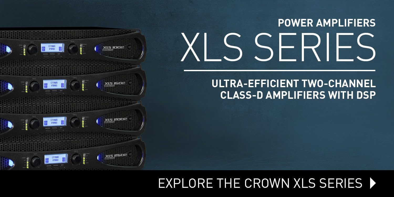 Crown aluminum Xls1002 Live Sound Amplifiers, Pack Of 1 - Image 5