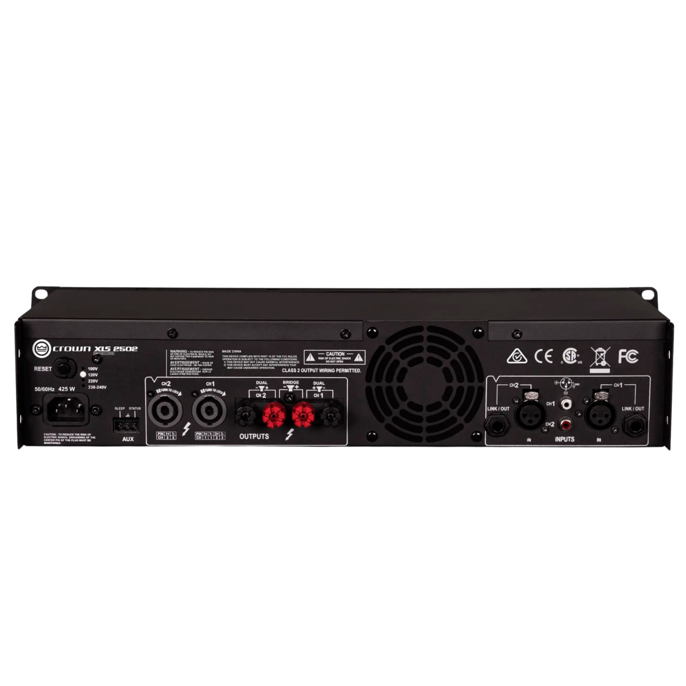 Crown XLS2502 Two-channel, 775W at 4Ω Power Amplifier - Image 2