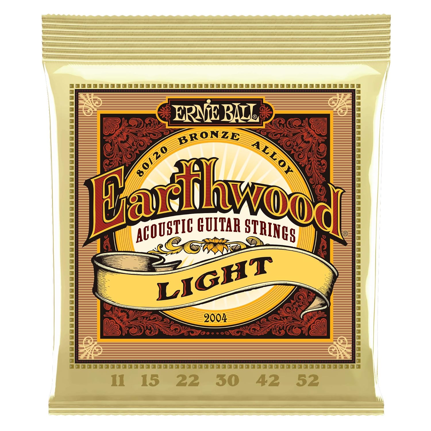 Ernie Ball Acoustic Guitar Strings - Earthwood 2006 80/20 - XL - 10-50 - 2 Pack - Image 2
