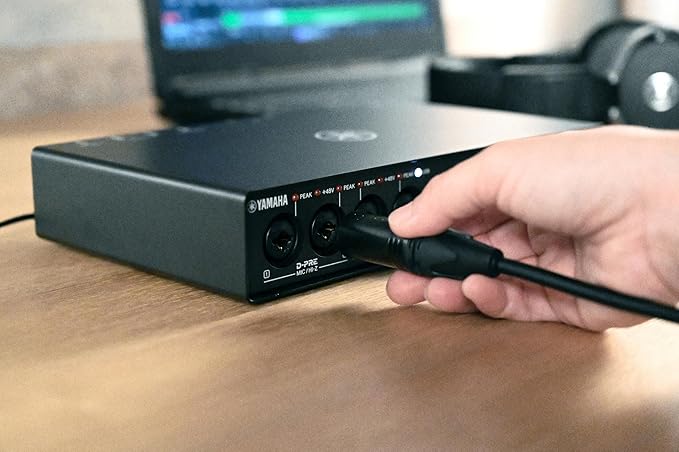 Yamaha 6-in/4-out USB-C Audio/MIDI Interface with 32-bit/192kHz Support, 4 combo and 2 Line Inputs, DSP-Powered Mixing/Effects, Steinberg Software Suite, Black URX44C - Image 4