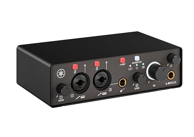Yamaha 2-in/2-out USB-C Audio Interface with 24-bit/192kHz Support, 2 Combo Inputs, Direct Monitoring, Loopback Function, and Steinberg Software Suite, Black UR22MK3 B - Image 2