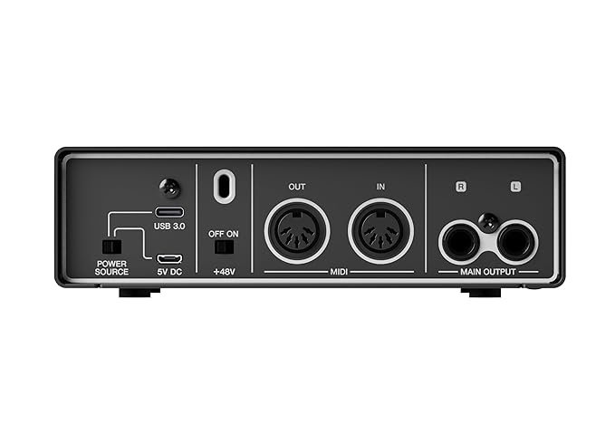 Yamaha 2-in/2-out USB-C Audio/MIDI Interface with 32-bit/192kHz Support, 2 combo Inputs, DSP-Powered Mixing/Effects, Steinberg Software Suite, Black URX22C - Image 2