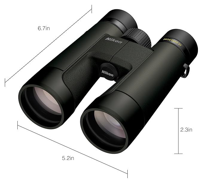 Nikon PROSTAFF P7 12x50 Binocular | High-Magnification Wide FOV Waterproof Fogproof 50mm Binocular with Multilayer-Coated Lenses and Locking Diopter | Wildlife Nature Observation Optic - Image 4