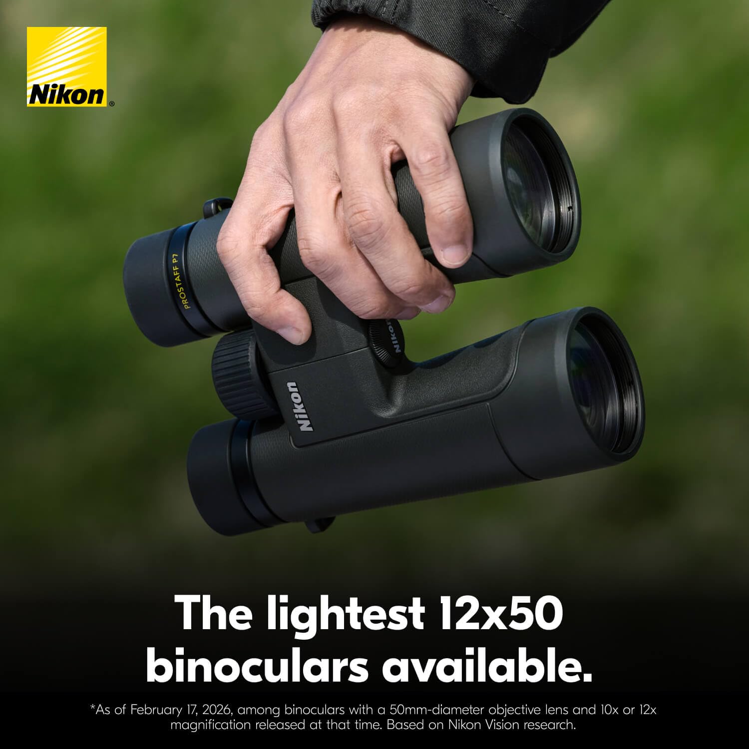 Nikon PROSTAFF P7 12x50 Binocular | High-Magnification Wide FOV Waterproof Fogproof 50mm Binocular with Multilayer-Coated Lenses and Locking Diopter | Wildlife Nature Observation Optic - Image 6
